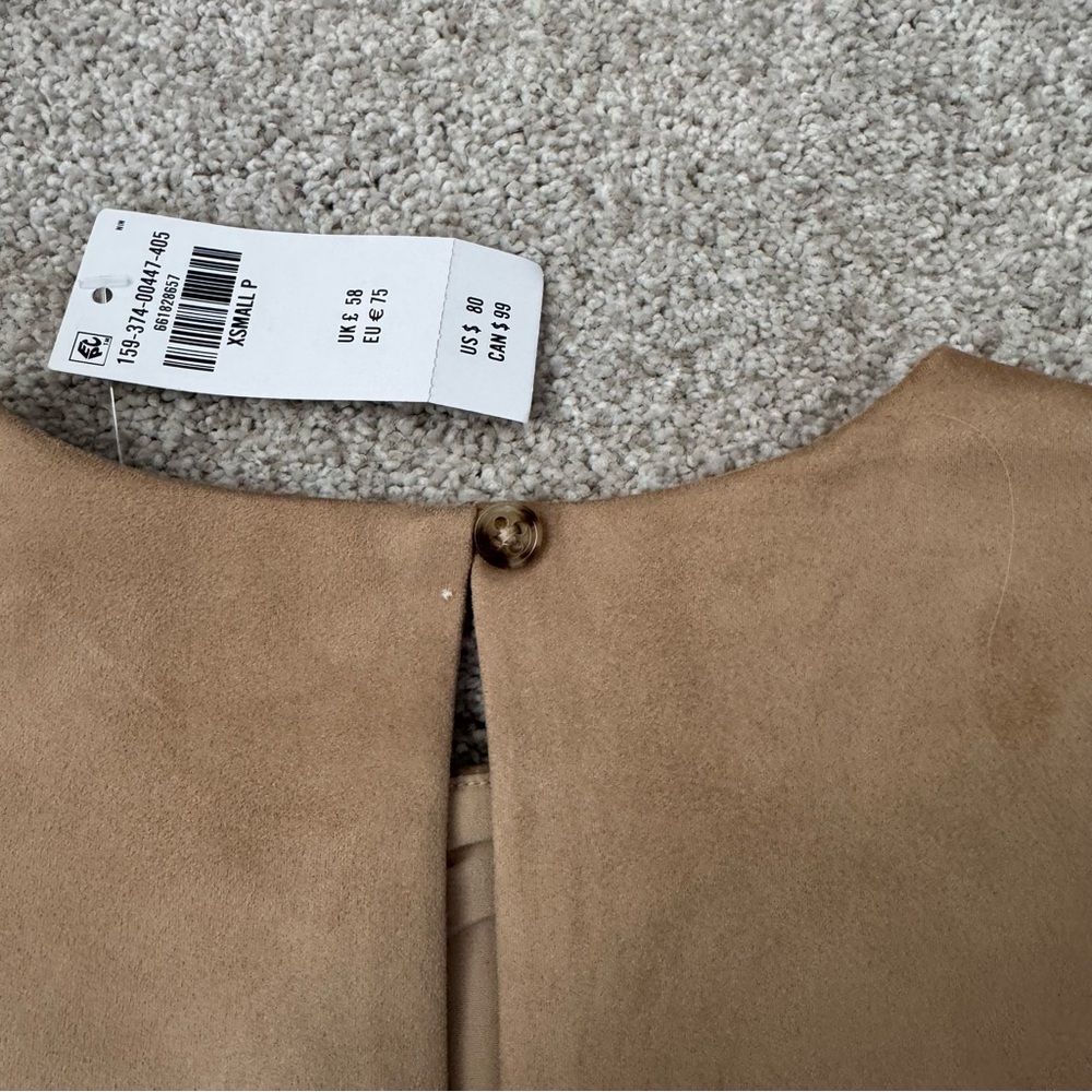 Abercrombie & Fitch Tan Mini Dress vegan Suede - Picture 3 of 7